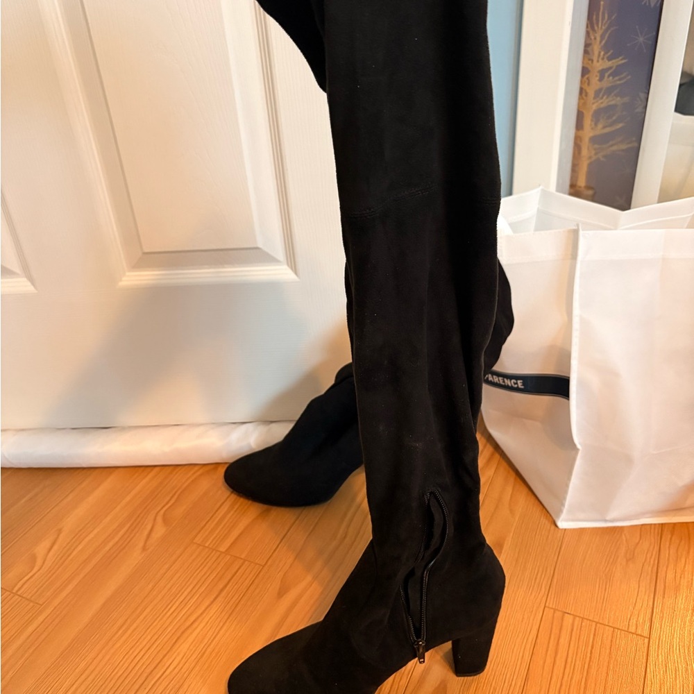 Fergalicious Black Over the Knee Boots